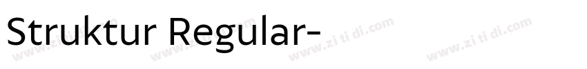 Struktur Regular字体转换